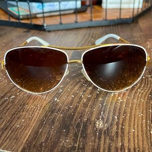 Tory Burch Aviator Gold Metal Sunglasses TY6035-301913-60